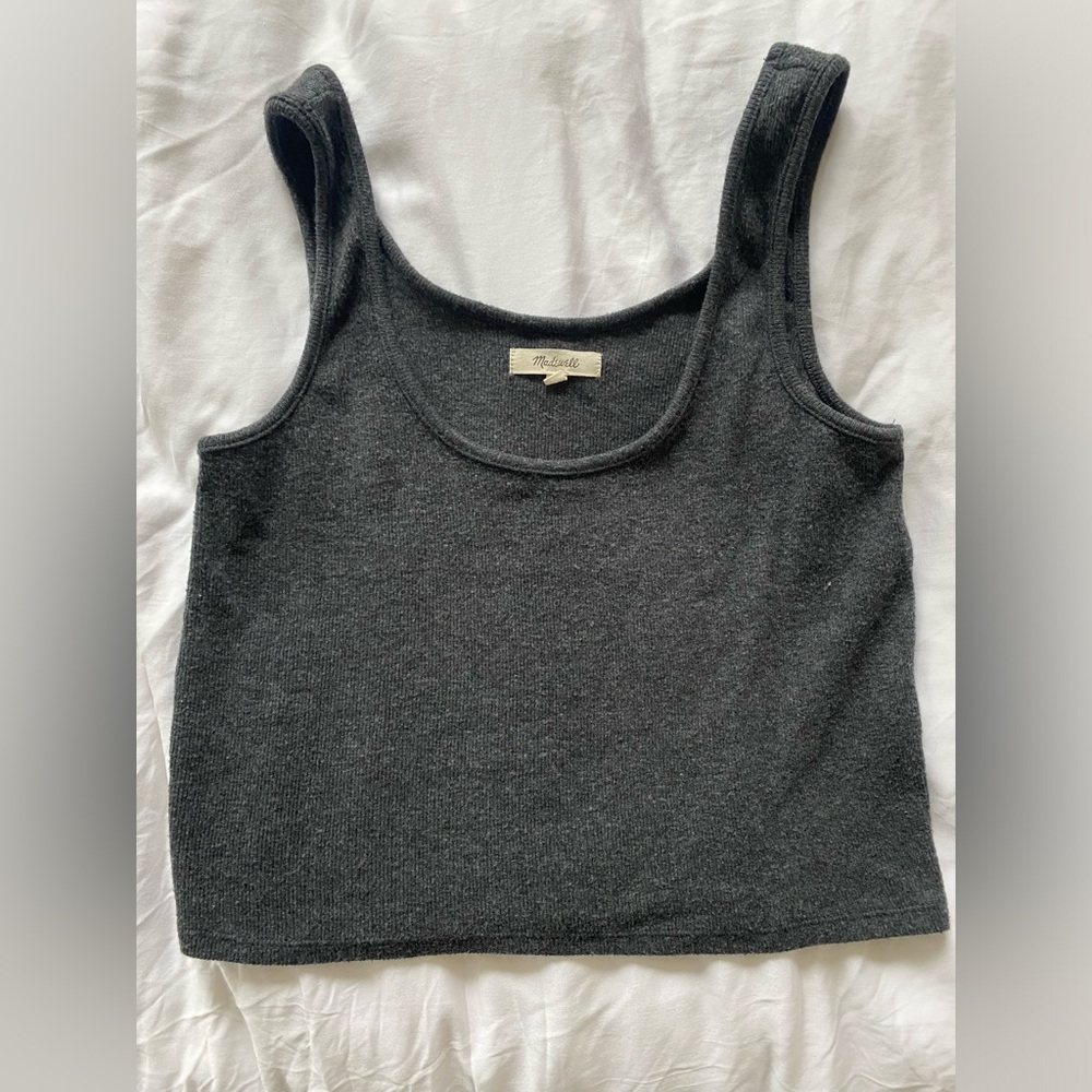 Madewell Brushed Rib Tank Crop Top